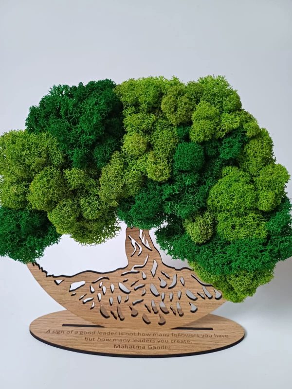 Copacul vieții verde - 30 cm, blank din lemn