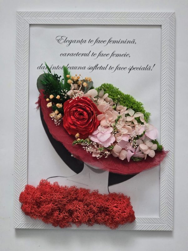 Tablou "Doamna cu palarie" - format A4