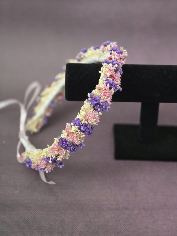 Coronita premiere alb/roz/mov