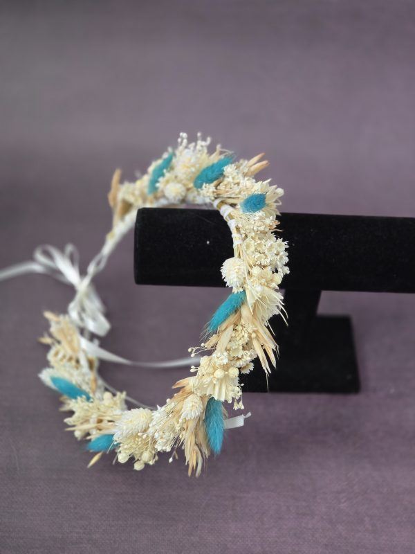 Coronita premiere alb/turcoaz