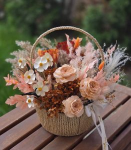 cosulet cu flori naturale criogenate