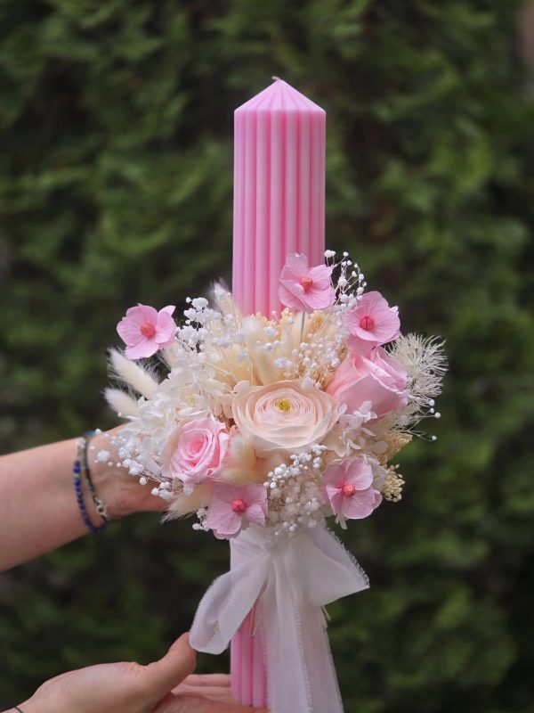 Lumanare botez/nunta „Serenity Rose”