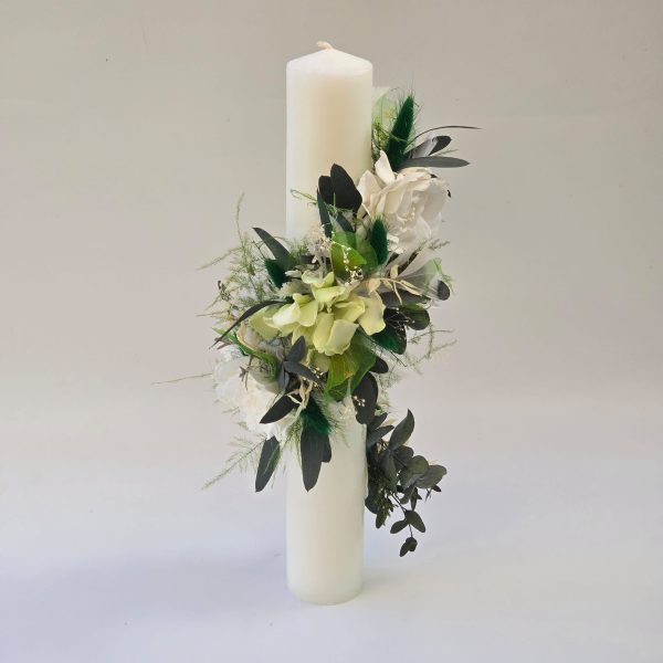 Lumanare botez/nunta „Botanical Flow”