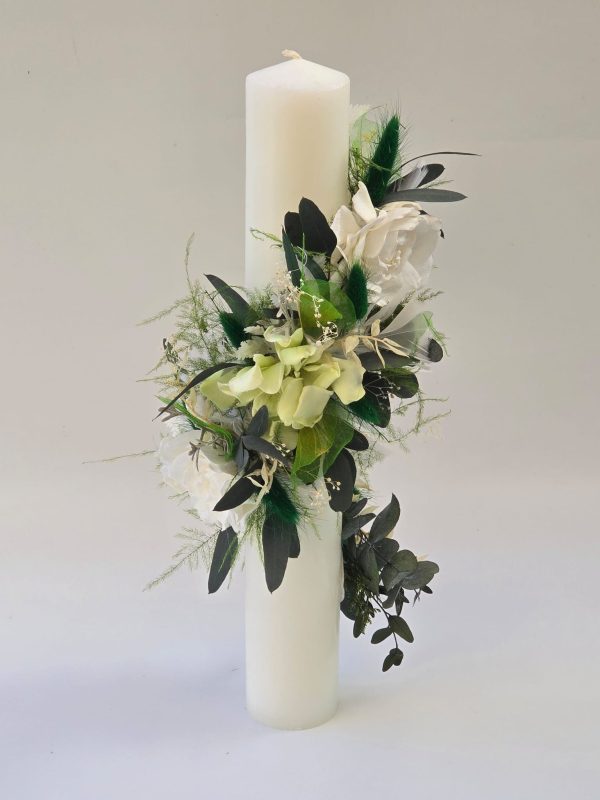 Lumanare botez/nunta „Botanical Flow”